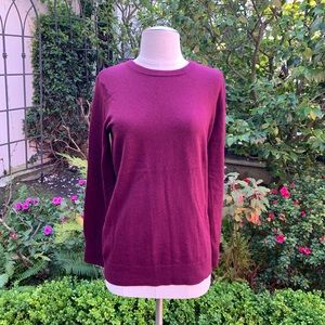 Equipment Crew Neck Sweater Burgundy Sz S